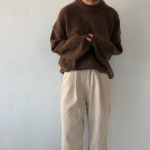 Load image into Gallery viewer, 2019 Autumn Winter Pink Sweater Womens O-neck Pullovers Soft Knitted Sweater Casual Tops pull femme
