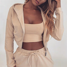 Load image into Gallery viewer, Z&amp;P 2019 summer Autumn Two Pieces Set Hoodie Top And Pant Tracksuit Women Set Elastic Waist Leisure 2 Piece Set Women Outfits